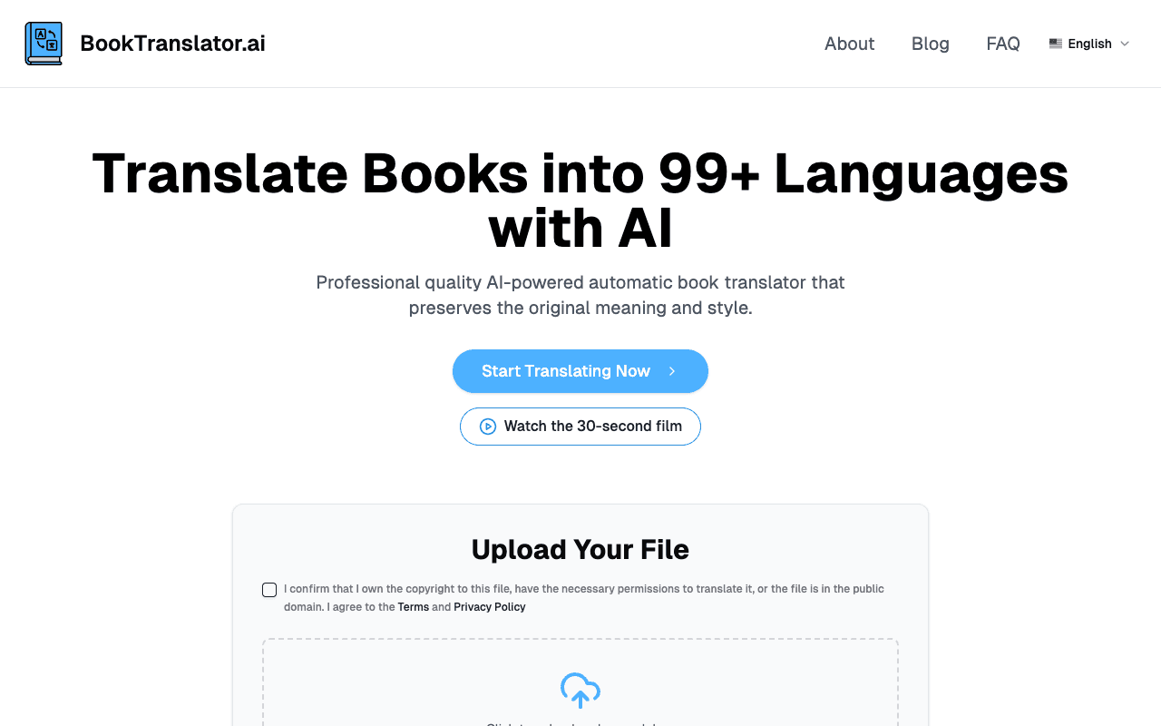 Book Translator — AI book translation preserving EPUB and PDF layout