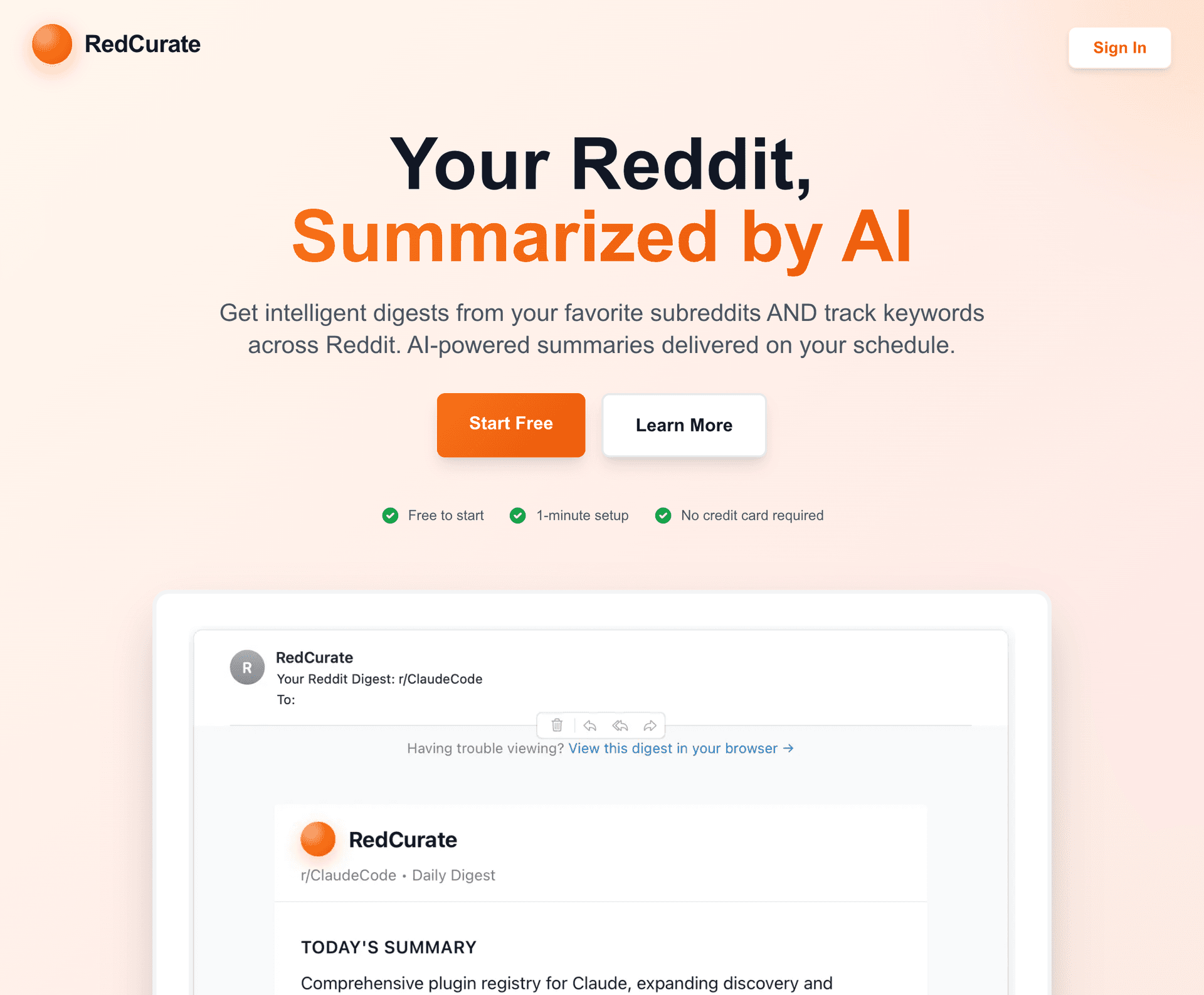 RedCurate preview